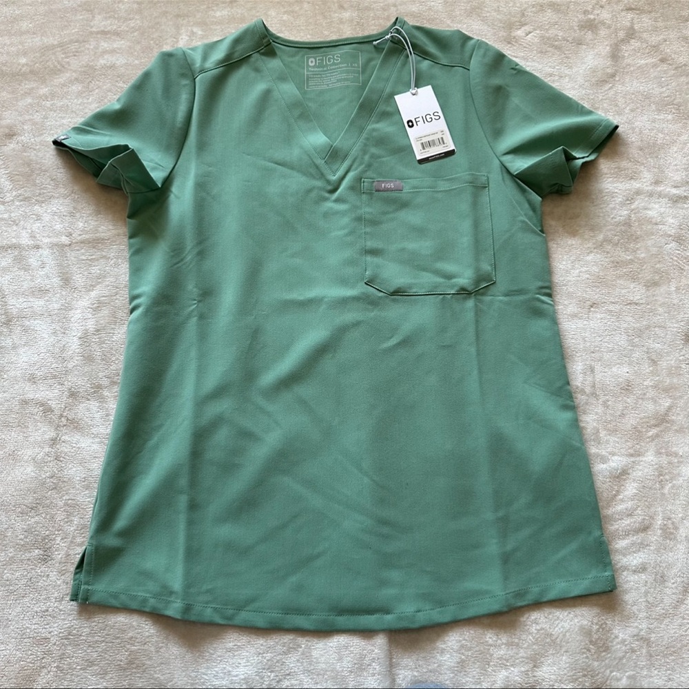 FIGS Jade scrub Top